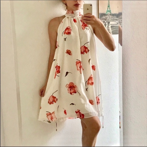 Haute Hippie Morrison Floral Silk Dress L - Picture 5 of 9